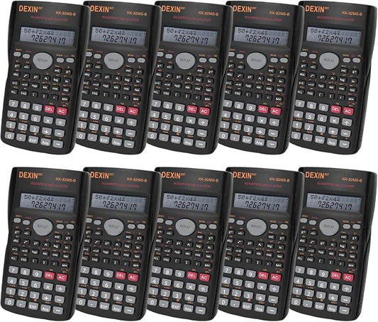 10 Pack Engineering Scientific Calculators, 2-Line Display Function Calculator by Riccioney