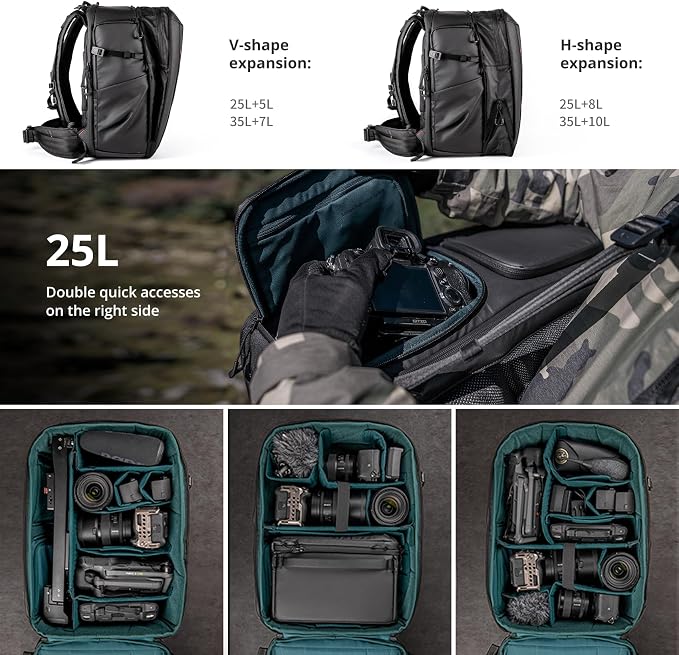 PGYTECH OneMo 2 25L-33L Camera Backpack - Image 2