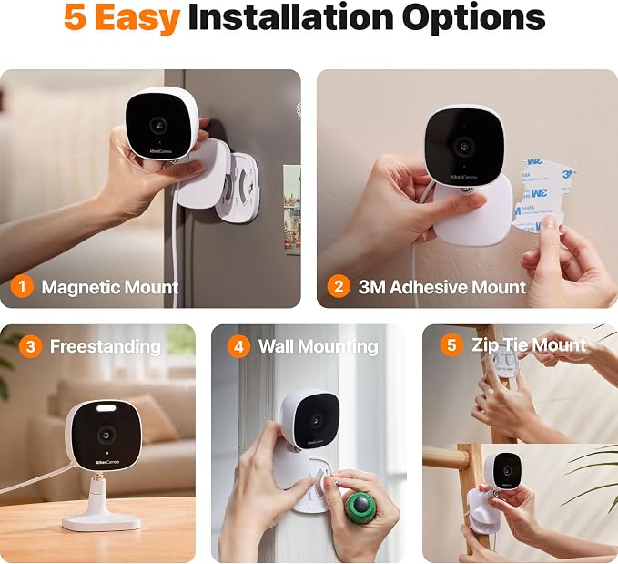 AlfredCam Plus 2 Smart Home Security Camera 2.5K, WiFi 2.4 & 5GHz, - Image 9