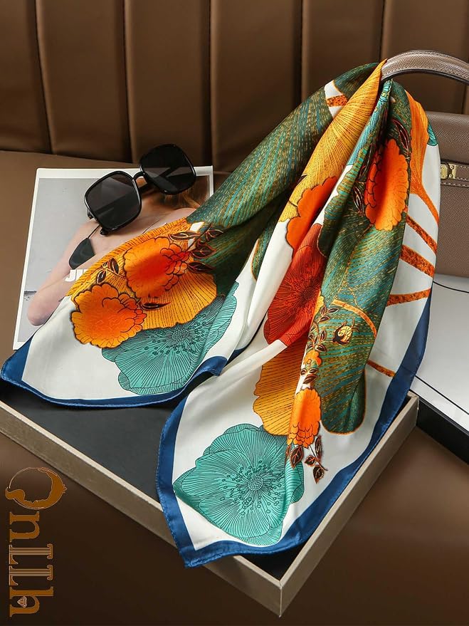 Silky Scarf for Women Lightweight Satin Bandanas Neck Hair Wrap For Sleeping - Image 5
