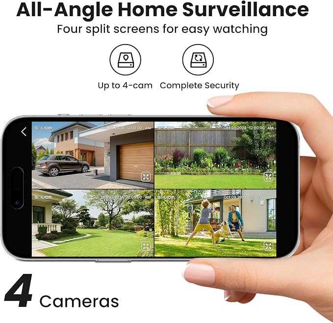 SOLIOM- True 5MP HD Security Cameras Outdoor Wireless, Add-On Camera, Solar - Image 6
