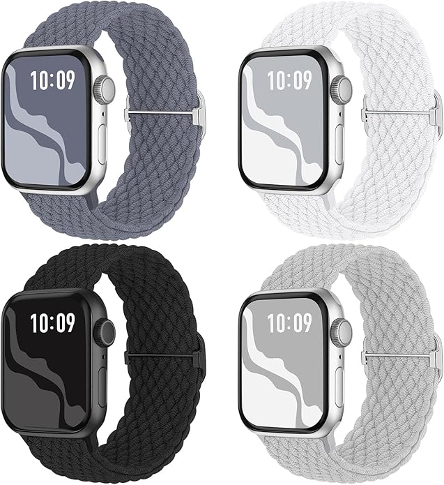 4 Pack Braided Stretchy Bands Compatible by Suitisbest
