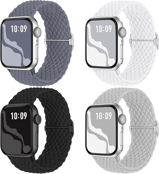 4 Pack Braided Stretchy Bands Compatible by Suitisbest