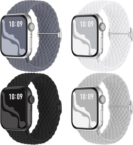 4 Pack Braided Stretchy Bands Compatible by Suitisbest