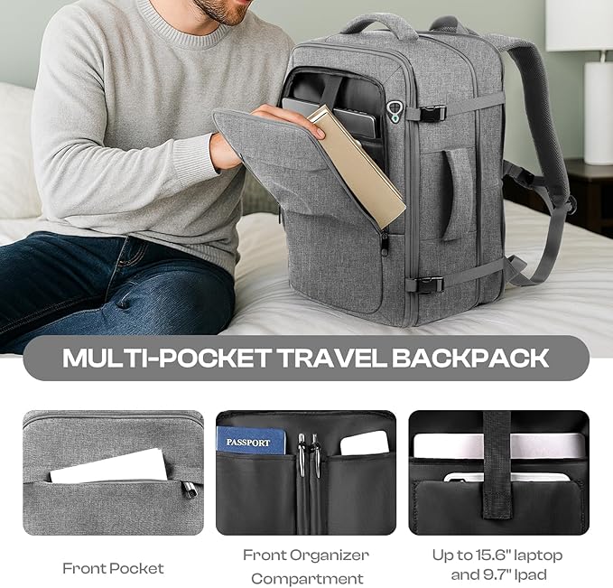 Travel Laptop Backpack, Extra Large 40L-50L Backpack, Laptop Backpack - Image 4