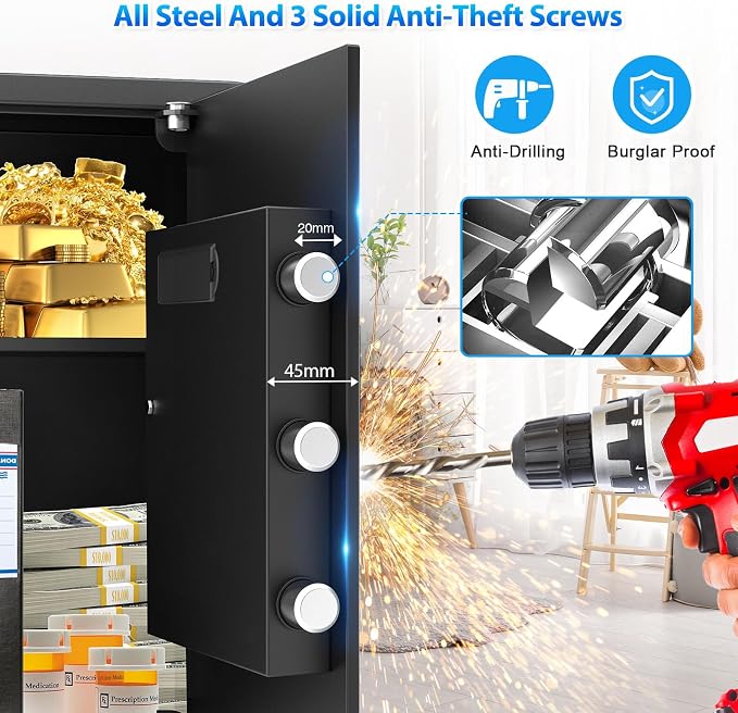 Large Home Safe 3.3 Cuft, Digital Security Safe Box - Image 3