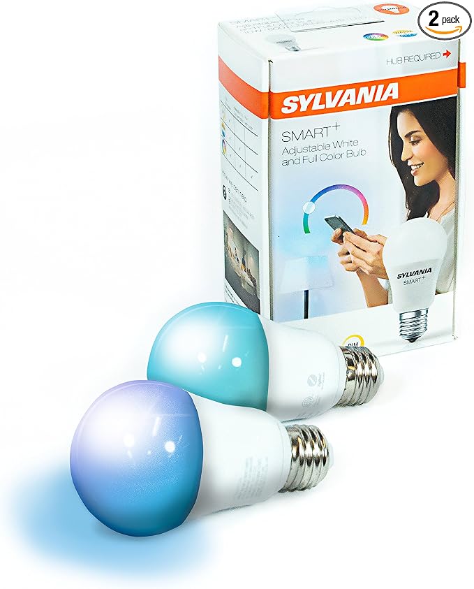 Sylvania SMART+ ZigBee Bulb, Color Changing and Dimmable A19 LED Bulb, 60 Watt by LEDVANCE
