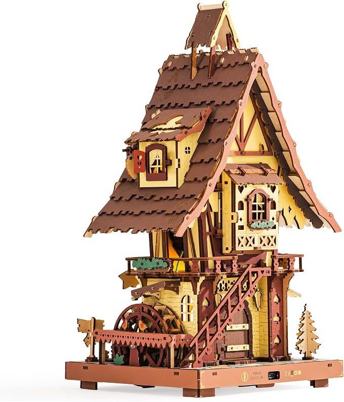 ROKR Cuckoo Clock Mechanical 3D Wooden Puzzle Kit - Image 9