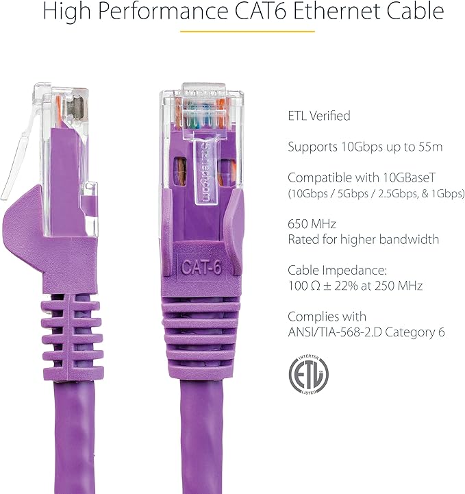 StarTech 1ft CAT6 Ethernet Cable - Image 2