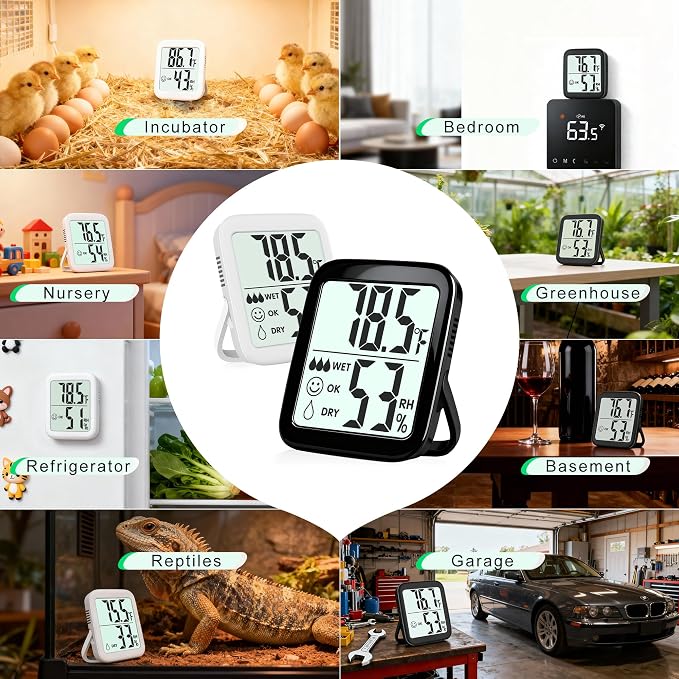 Antonki 2 Pack Room Thermometer - Image 4