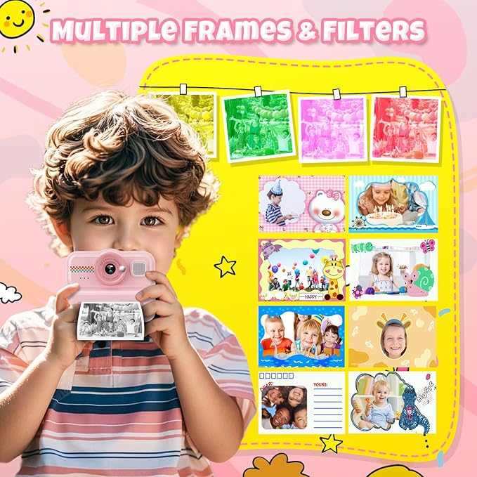 HiMont Kids Camera Instant Print, 1080P HD Instant Print Camera - Image 5