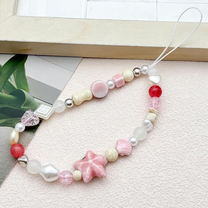 Beaded Camera Wrist Strap Cute Digital Camera Charm Lanyard Phone Chain - Image 4