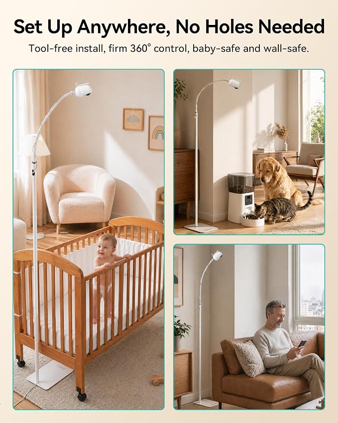 Jartoo Baby Monitor Floor Stand Holder Mount Compatible - Image 6
