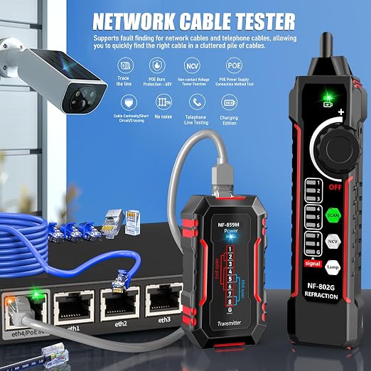 NF-802MG Network Cable Tester Ethernet Cable Tester - Image 2