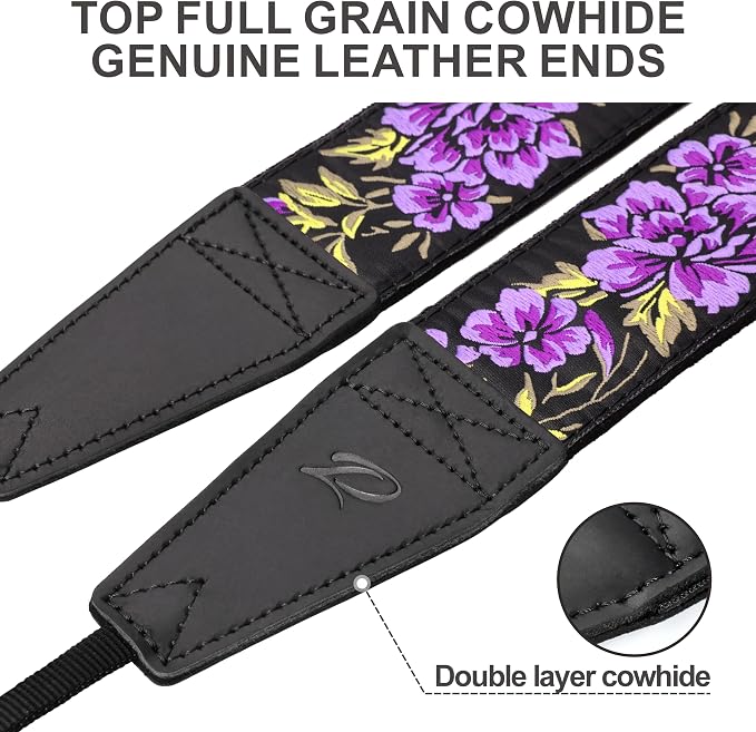 Padwa Lifestyle Purple Rose Camera Strap - Image 2
