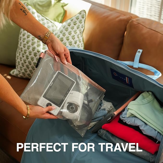 GOBAGS Air Production Multi‑Size Clear Zipper Pouch – Cable Organizer & Travel - Image 4