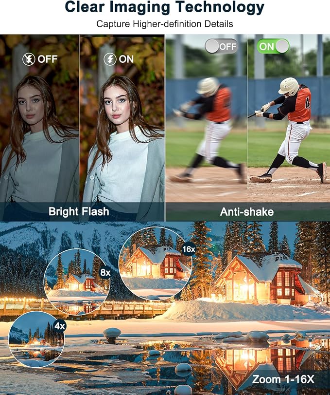 4K Digital Camera for Beginners & Teens, Autofocus 48MP Vlogging Camera for - Image 4