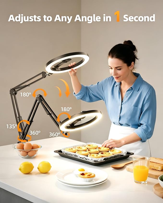 Ring Light for Desk, Overhead Phone Mount - Image 2