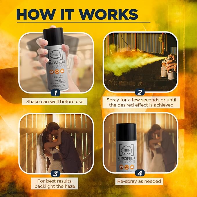2 Pack Atmosphere Aerosol Haze/Fog Spray - Image 4