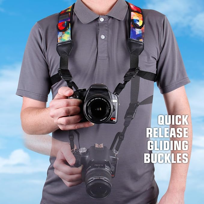 USA Gear DSLR Camera Strap Chest Harness - Image 2
