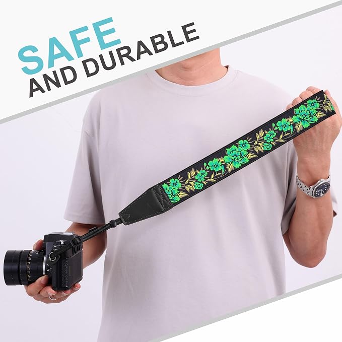 Padwa Lifestyle Green Rose Camera Strap - Image 4