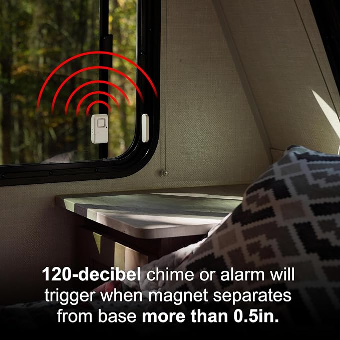 UltraPro Personal Security Window and Door Alarm, 4 Pack, DIY Protection - Image 4