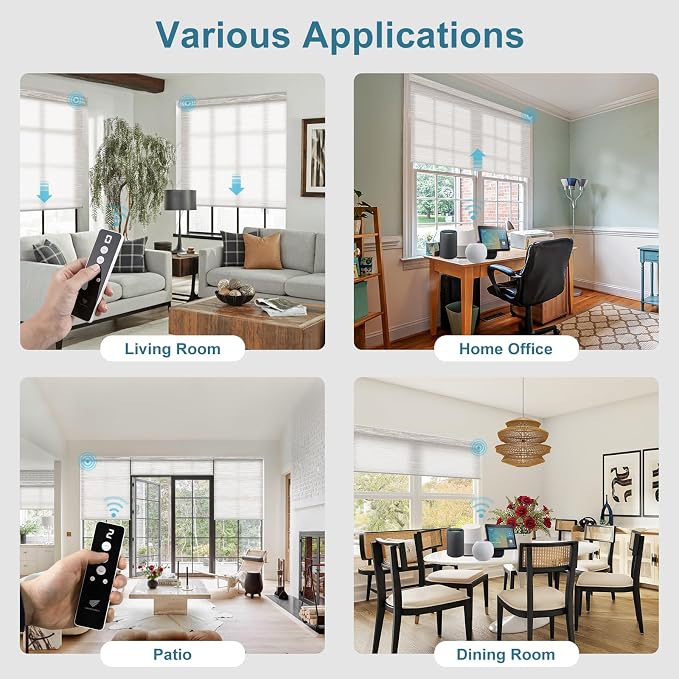 SmartWings Motorized Blind Light Filtering Shade Work - Image 2