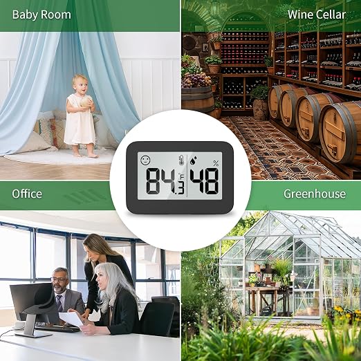 DOOMAY Mini Hygrometer Indoor Thermometer, Humidity Gauge - Image 8