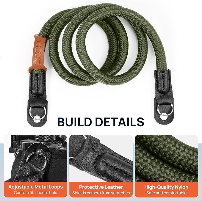MoKo Camera Strap, 100cm Neck & Shoulder Rope Camera Straps - Image 5