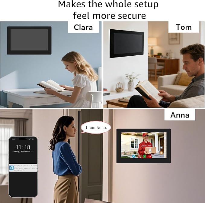 3 Units Apartment Video Intercom System, house video intercom. Wired Video - Image 6
