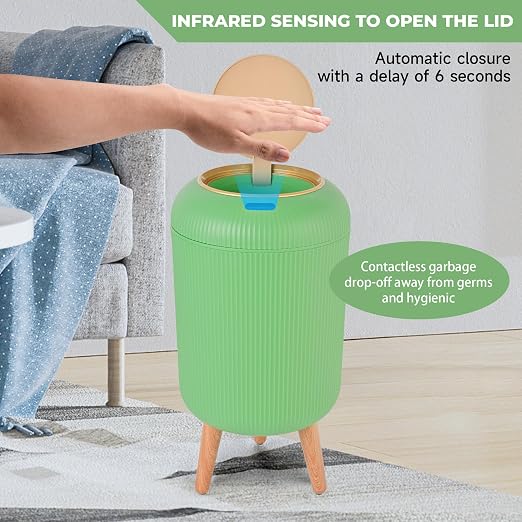 Pukomc Smart Sensor Wastebasket, Convenient and Hygienic Easy to Use, - Image 3