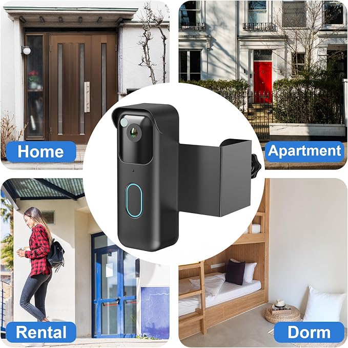 Anti-Theft Doorbell Mount for Blink Video Doorbell, Drill-Free Door Mount - Image 7