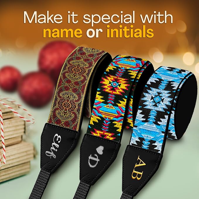 Art Tribute Custom Camera Strap Ethnic Red - Image 6