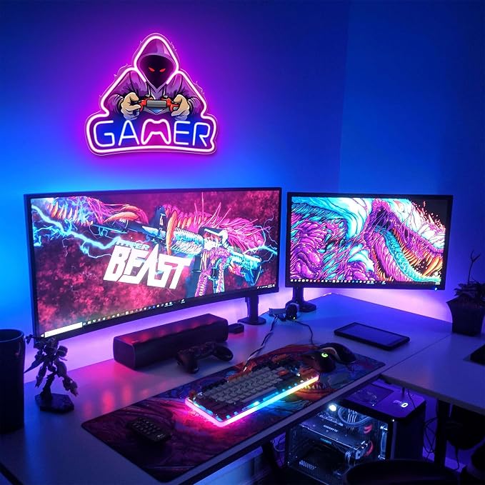 Kavaas Gamer Neon Sign, UV Printed Gaming Neon Sign - Image 5
