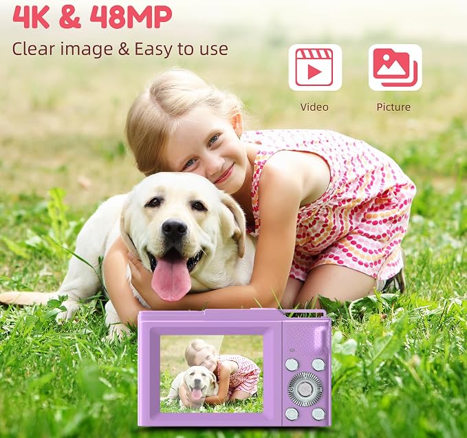 Digital Camera, FHD 4K Digital Point and Shoot Camera - Image 2