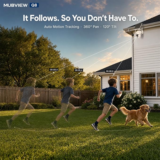 MUBVIEW 24/7 Continuous Recording Wireless Outdoor Security Camera, 2.4G WiFi - Image 4