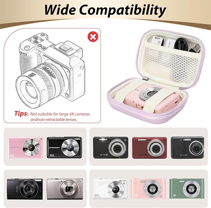 Digital Camera Case for CAMKORY, KODAK PIXPRO FZ45/FZ55, Canon IXUS 285 HS - Image 3