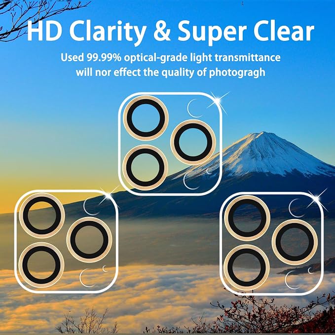 Dengduoduo 3 Pack Tempered Glass Camera Lens Protector - Image 3