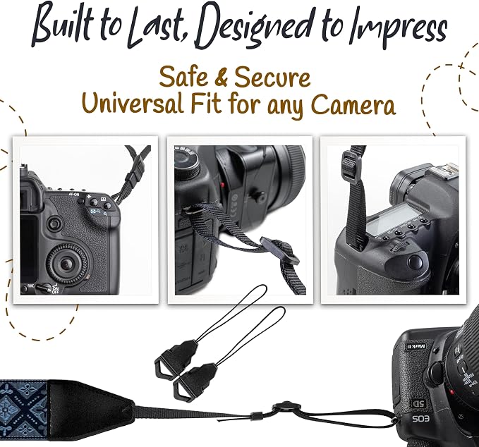 Art Tribute Camera Strap For Photographers Padded Universal Fit Neck Shoulder & - Image 8