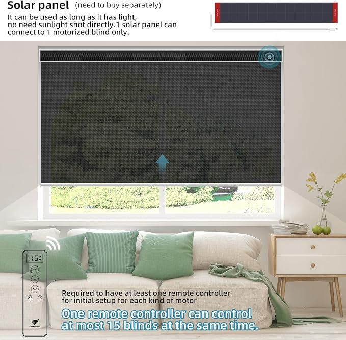 SmartWings Motorized Roller Shades 5% Openness Work - Image 2