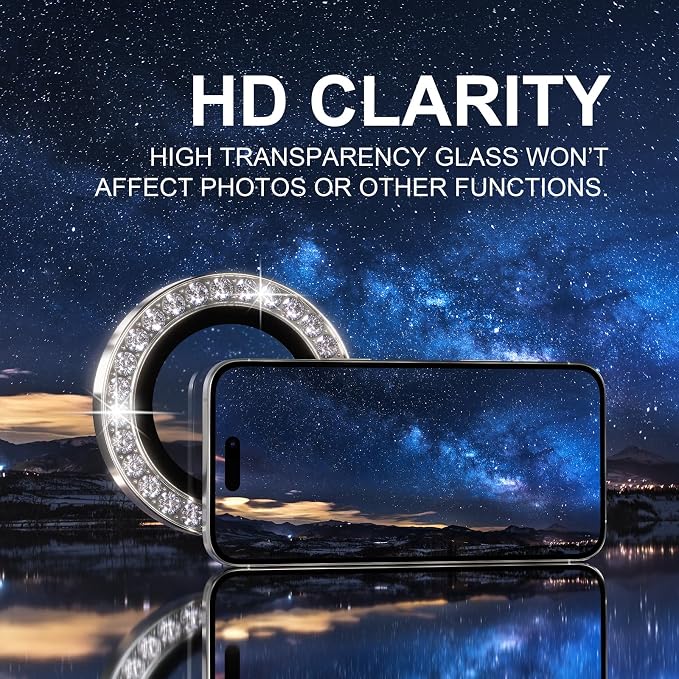 Choiche Compatible for iPhone 16 Pro/iPhone 16 Pro Max Camera Lens Protector - Image 5