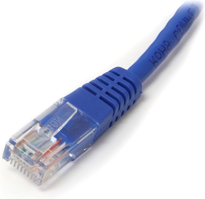 StarTech.com Cat5e Ethernet Cable - 10 ft - Blue - Patch Cable - Molded Cat5e - Image 2