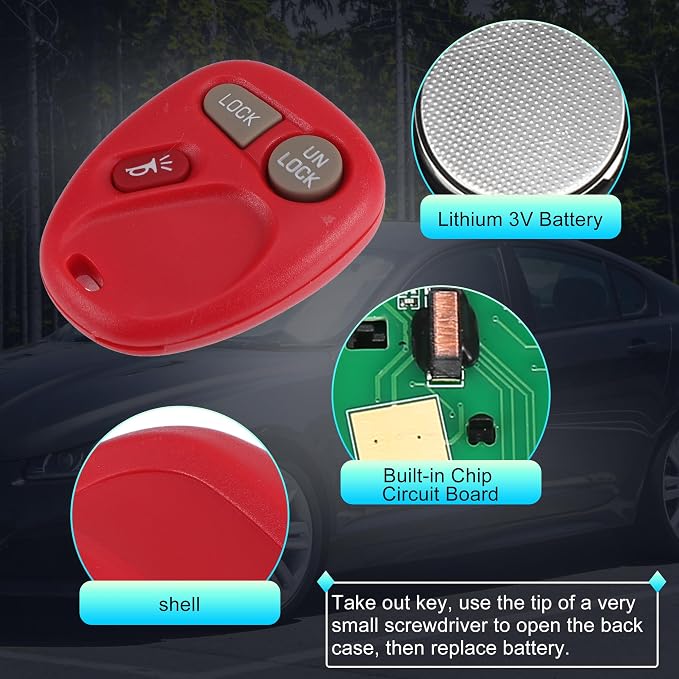 X AUTOHAUX 315MHz KOBLEAR1XT Replacement Keyless Entry Remote Key Fob - Image 4