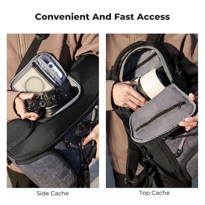 K&F CONCEPT Camera Backpack, Camera Bags - Image 4
