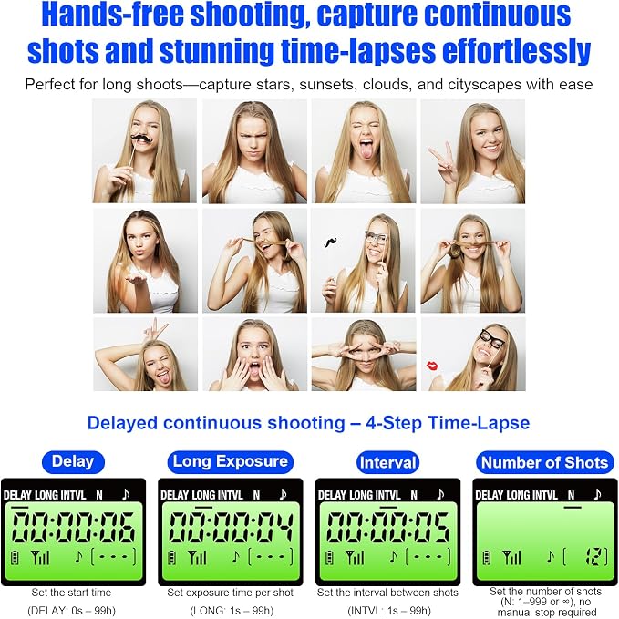 for Canon Cameras Wireless Rechargeable Timer Shutter Release Remote Control - Image 5