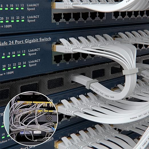 Folishine Ethernet Cable 25 ft, Cat 6e/Cat6 Ethernet Cable High Speed - Image 6