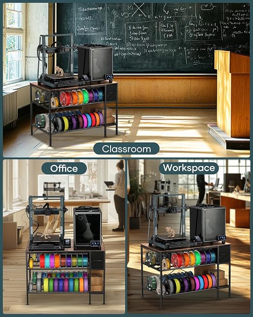 AHOWPD 3D Printer Table with Filaments Storage - Image 6