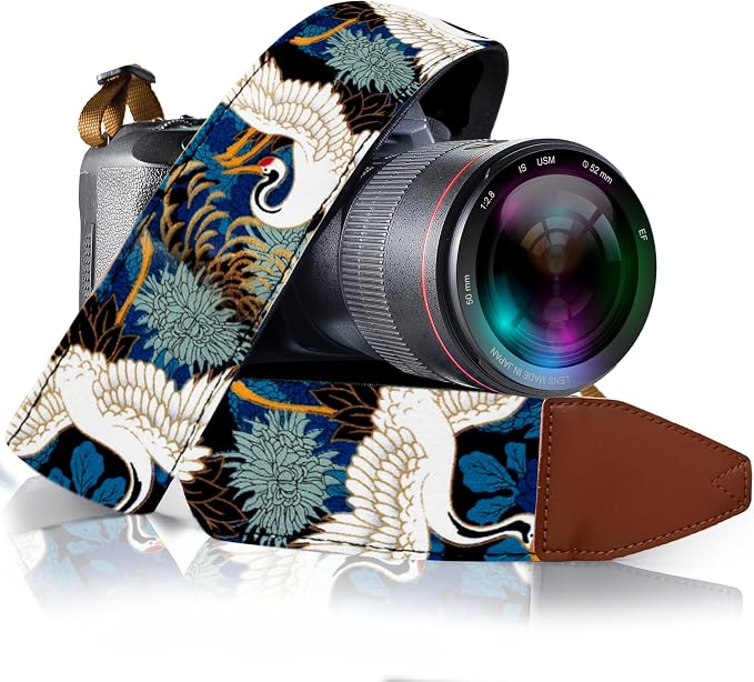 Art Tribute Camera Strap, Vintage Embroidered Neck Shoulder & Crossbody Camera by ArtTribute