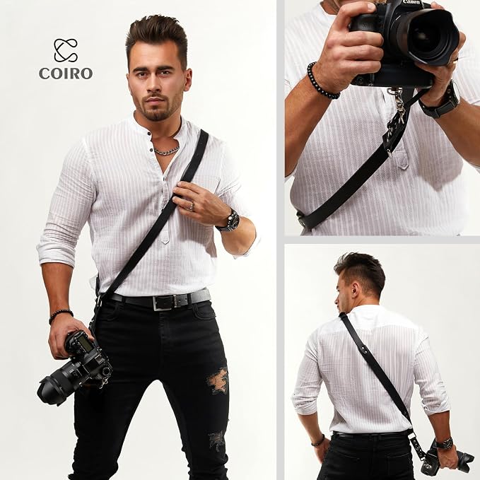 C Coiro Leather Camera Strap Crossbody - Image 7
