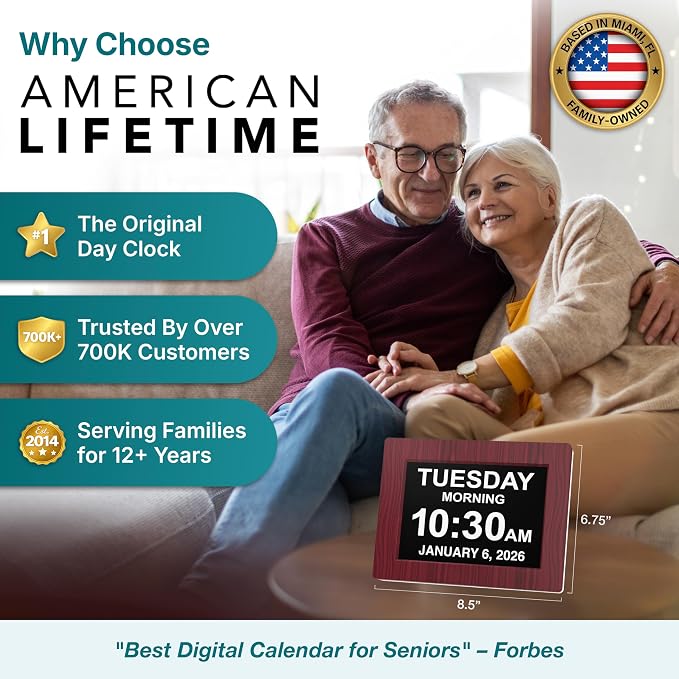 American Lifetime, New Version, Day Clock Extra Large Impaired Vision Digital - Image 2